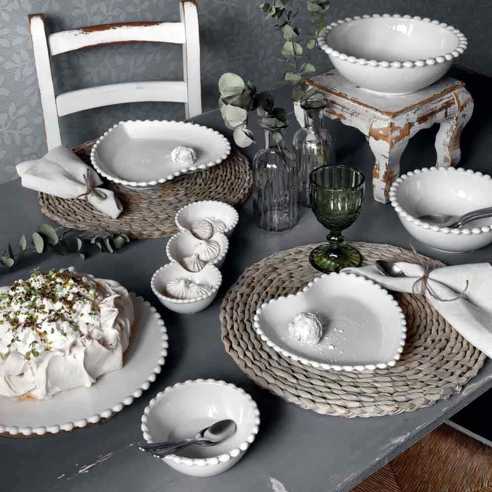 Misa 25,5 cm Pearl - porcelana biała