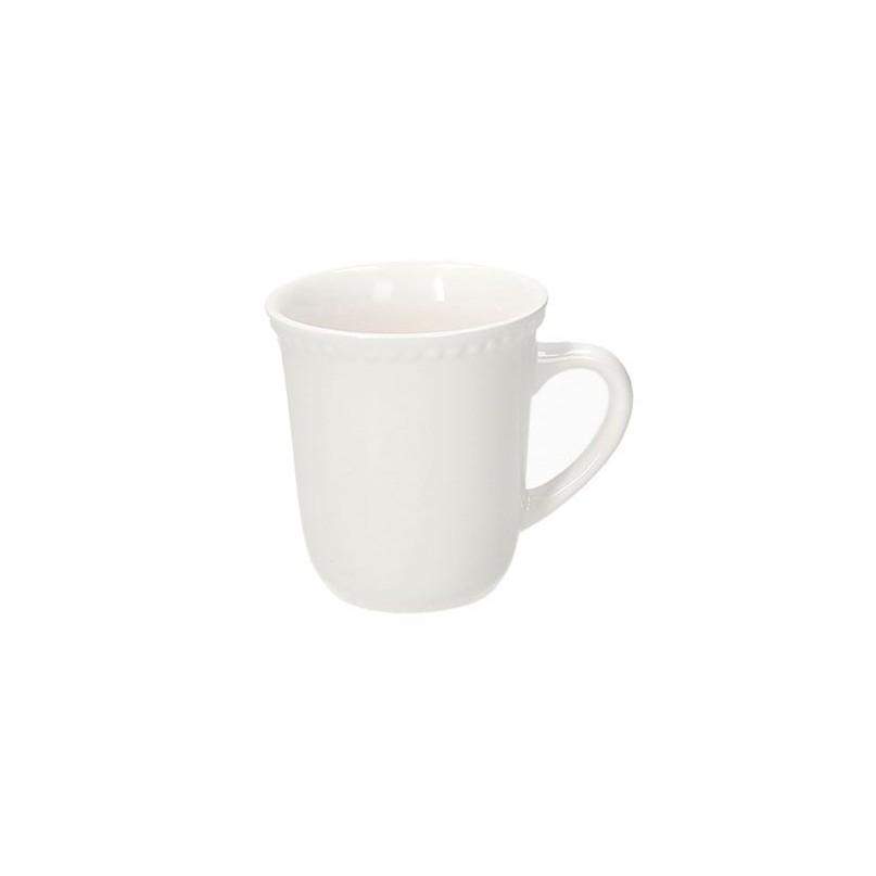 Kubek biały z kamionki 390 ml Colette