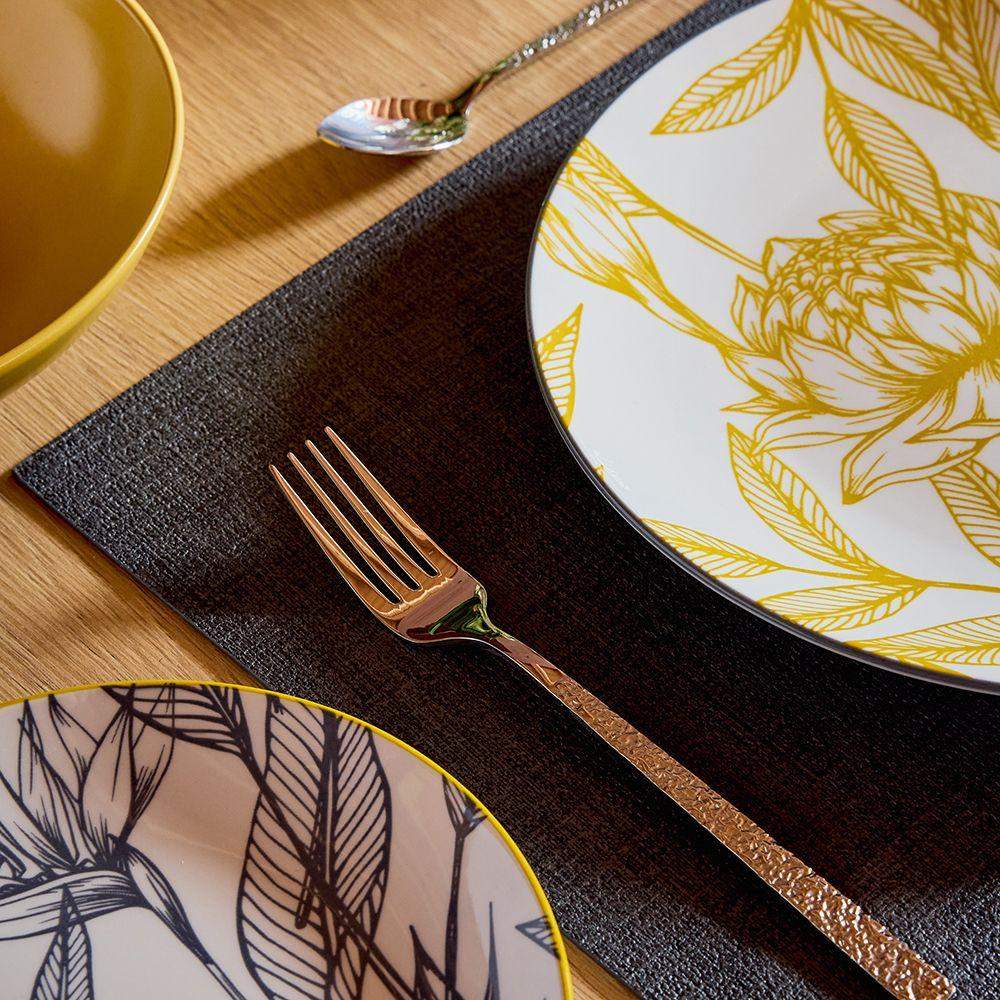 Zestaw sztućców 24 elementy Ares - srebrny komplet ze stali nierdzewnej, klasyczny design